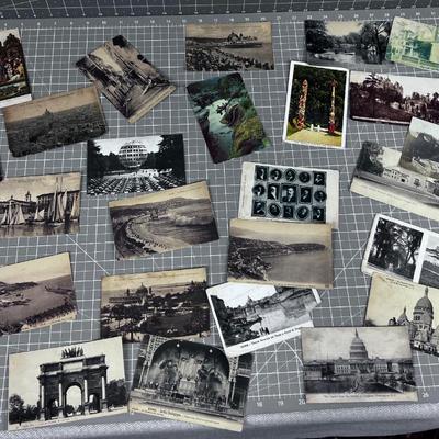 Vintage OLD Postcards; US, France other European.