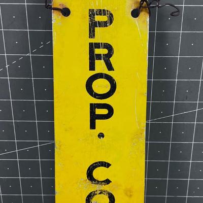 VINTAGE Corner Property Marker, Aluminum Sign 