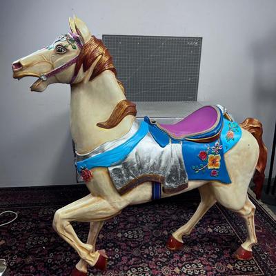 This Nearly Life Size Pony at 64" Long has been Bedazzled with Fine Sparkles and such! 