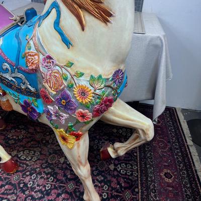 This Nearly Life Size Pony at 64" Long has been Bedazzled with Fine Sparkles and such! 