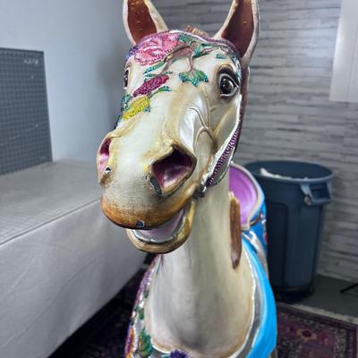 This Nearly Life Size Pony at 64" Long has been Bedazzled with Fine Sparkles and such! 