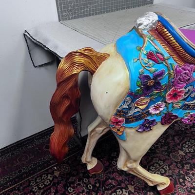 This Nearly Life Size Pony at 64" Long has been Bedazzled with Fine Sparkles and such! 