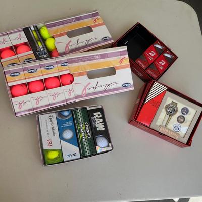 New golf balls
