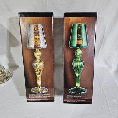 Four Mercury Glass Table Lamps (B1-JS)