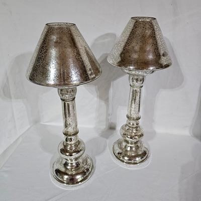 Four Mercury Glass Table Lamps (B1-JS)