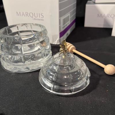 Honey Box & More Waterford Crystal Condiment Servers (LR-RG)
