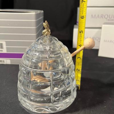 Honey Box & More Waterford Crystal Condiment Servers (LR-RG)