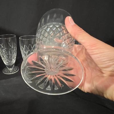 Ice Bucket/Chiller, Pitcher & Iced Tea Glasses - All Waterford Crystal (G-RG)