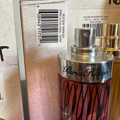 Large Lot of Designer Perfumes - Jessica Simpson, Paris Hilton