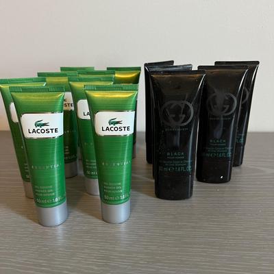 Large Lot Mens Shower Gel - Gucci, Lacoste
