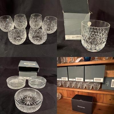 Stemless Glassware & Wine Coasters - Waterford Crystal (G-RG)