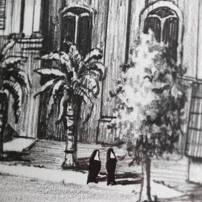 "Ecclessistical Square - 1860" St. Mary's, St. Alphonsus by Larry Casso