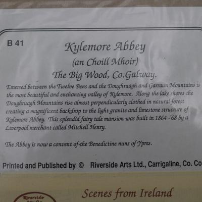 Sealed Titled & Signed Print - "Kylemore Abbey, The Big Wood, Co. Galaway"