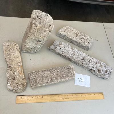 Fossil style rocks