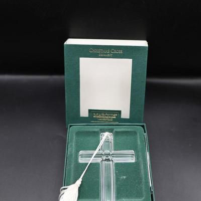 WATERFORD Christmas Cross Ornament