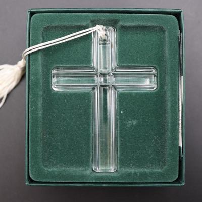WATERFORD Christmas Cross Ornament