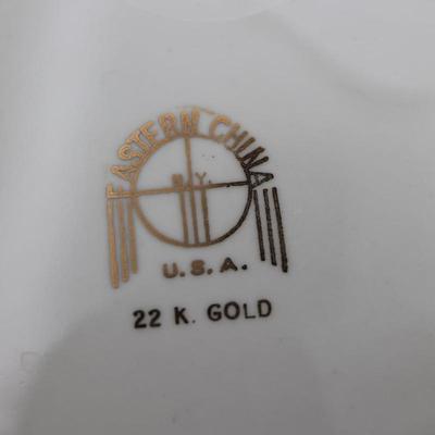 USA Eastern China 22K Gold Plates - Set of (3)