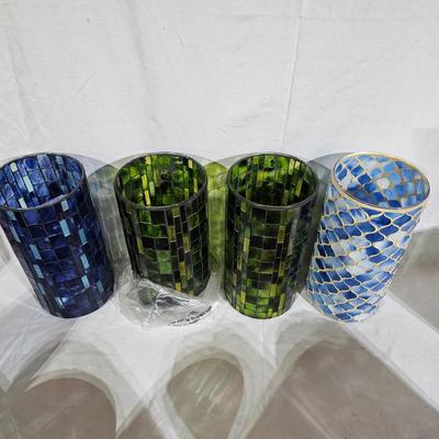 Collection of Glass Illuminated Pillars (B1-JS)
