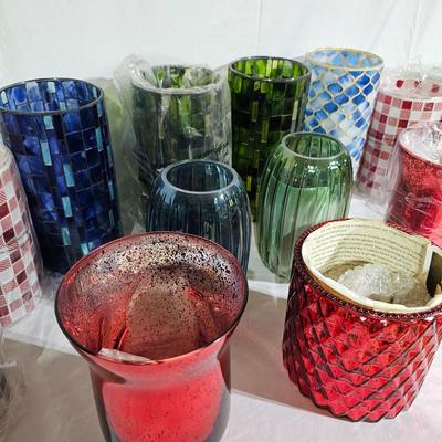 Collection of Glass Illuminated Pillars (B1-JS)