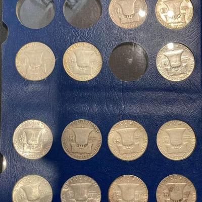 Franklin Silver half dollar book incomplete