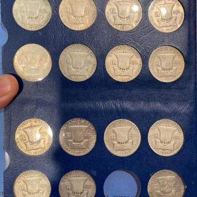 Franklin Silver half dollar book incomplete