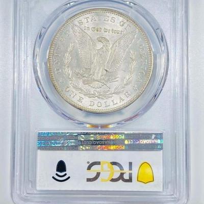 1896 Morgan silver dollar MS 63