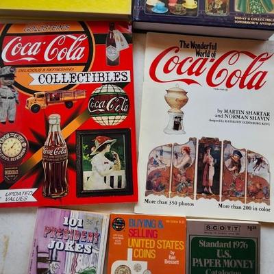 Resource books Coca Cola, Flea Market, Dolls, etc