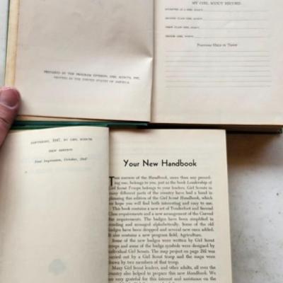 Vintage Girl Scout handbook plus others