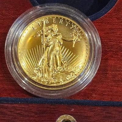 2009 1 oz 20 $ Gold coin Reserve set