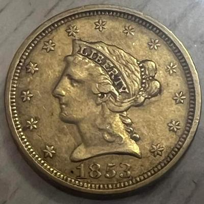 1853 2 1/2 $ Gold Reserve set