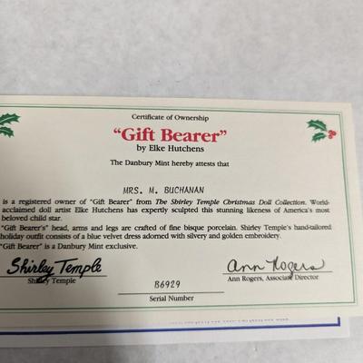 Danbury Mint Shirley Temple Gift Bearer