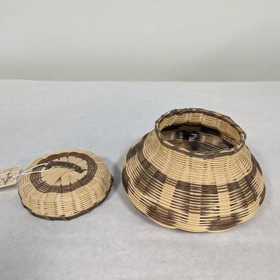 Honeysuckle Basket Handmade Artist Marian Wolfe