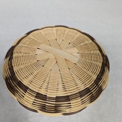 Honeysuckle Basket Handmade Artist Marian Wolfe