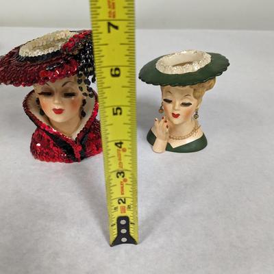 NAPCO Lady Head Vases
