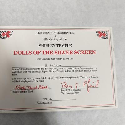 Danbury Mint Shirley Temple Black Dolls Of The Silver Screen