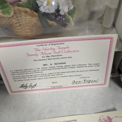Danbury Mint Shirley Temple Flower Girl With COA