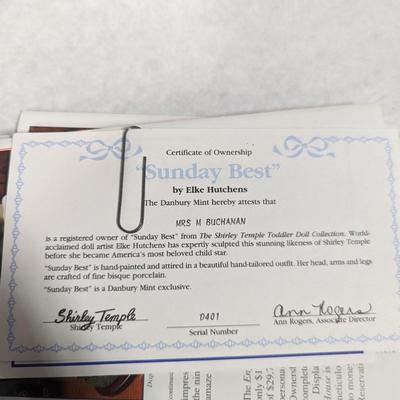 Danbury Mint Shirley Temple Sunday Best With COA
