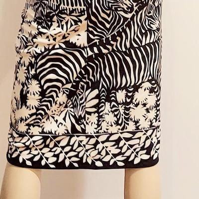 Vtg 1960 Paganne Gene Berk Zeebra Dress