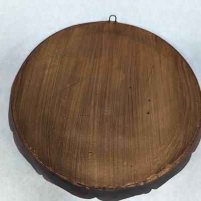 Vtg Konigssee Germany 3-D Souvenir Plate Handpainted Pressed Wood