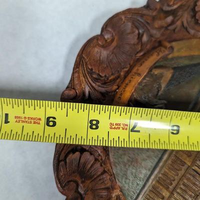 Vtg Herrenchiensee Castle Germany 3-D Souvenir Plate Handpainted Pressed Wood