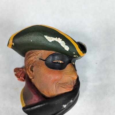 Vintage Chalkware Pirate & Robinhood