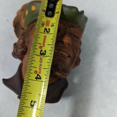 Vintage Chalkware Pirate & Robinhood