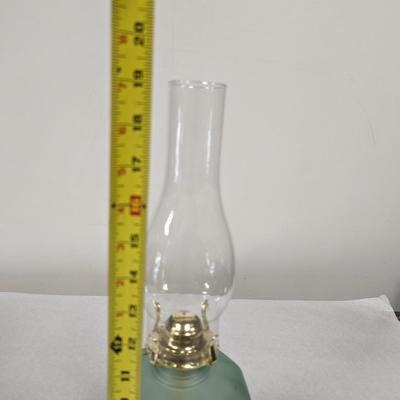 Frosted Green Oil Lamp