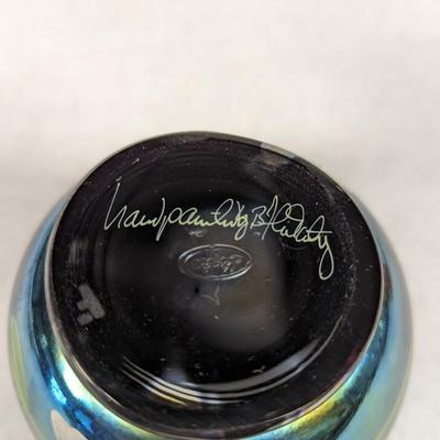 Hand Painted Signed Fenton Vase