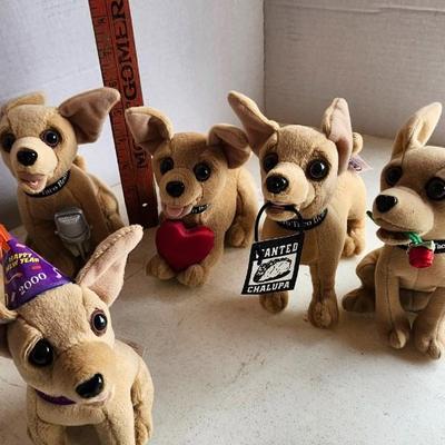 Vtg 2000's Taco Bell Chihuahua Plush Dog Lot