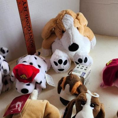 Dog puppies stuffed animals / plushies lot including Pound Puppy