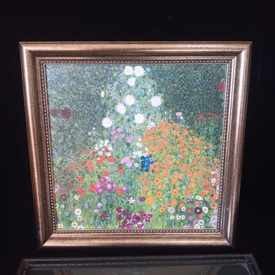 FLORAL OIL PAINTING AND LA TOUR EIFEL PICTURE