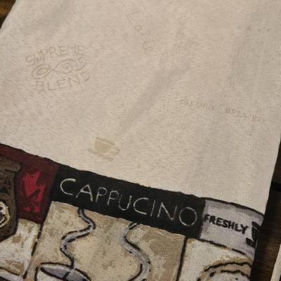 Coffee Themed Kitchen Curtains