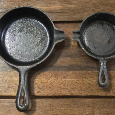 (2) Small Cast Iron Skillets