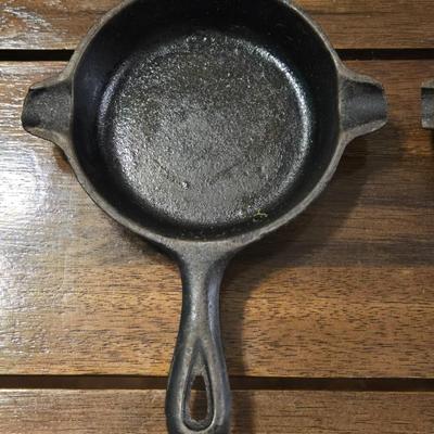 (2) Small Cast Iron Skillets